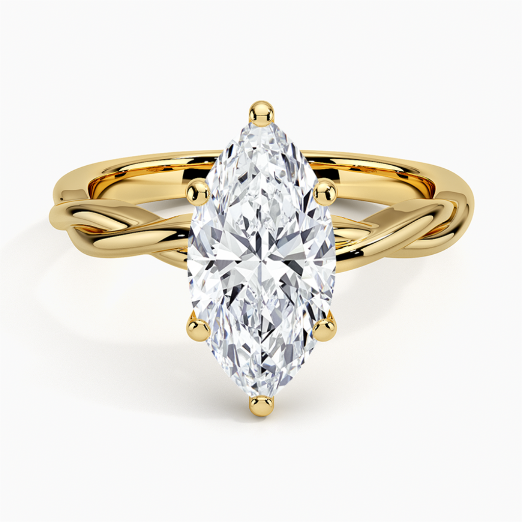 DDRG41 -
Twisted Vine Solitaire Engagement Ring
