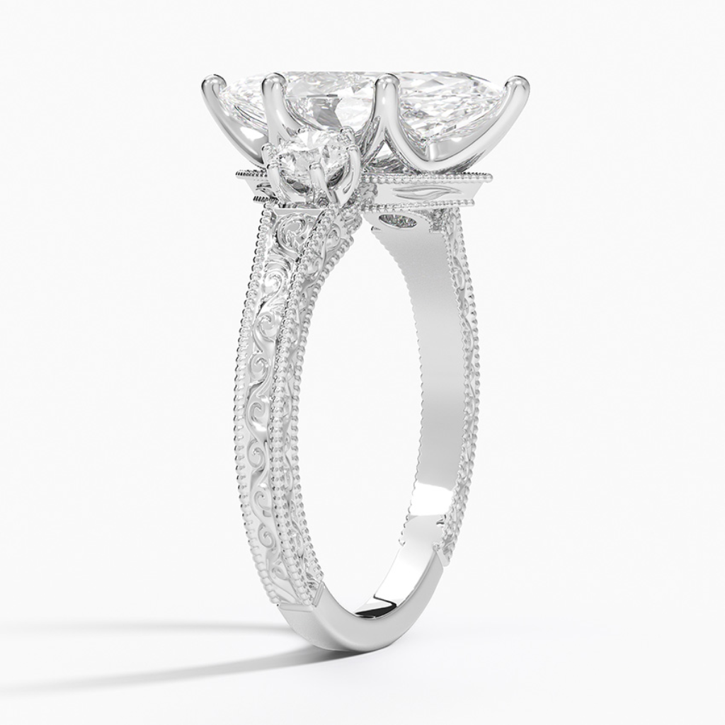 DDRG15 - Hudson Three Stone Diamond Engagement Ring