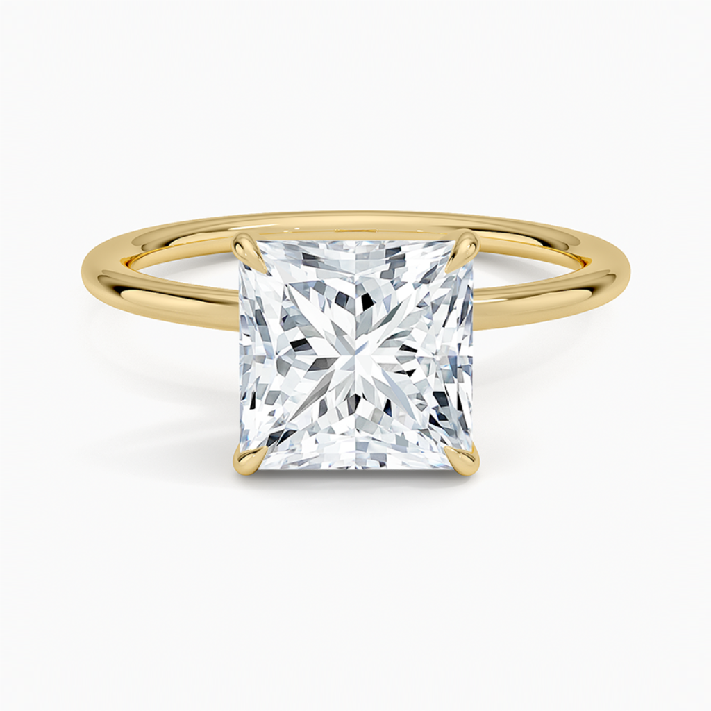 DDRG58 - Entwined Solitaire Engagement Ring