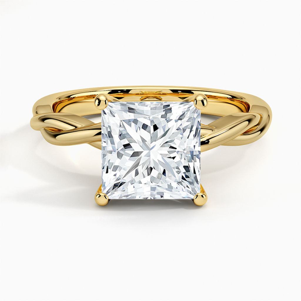 DDRG41 -
Twisted Vine Solitaire Engagement Ring