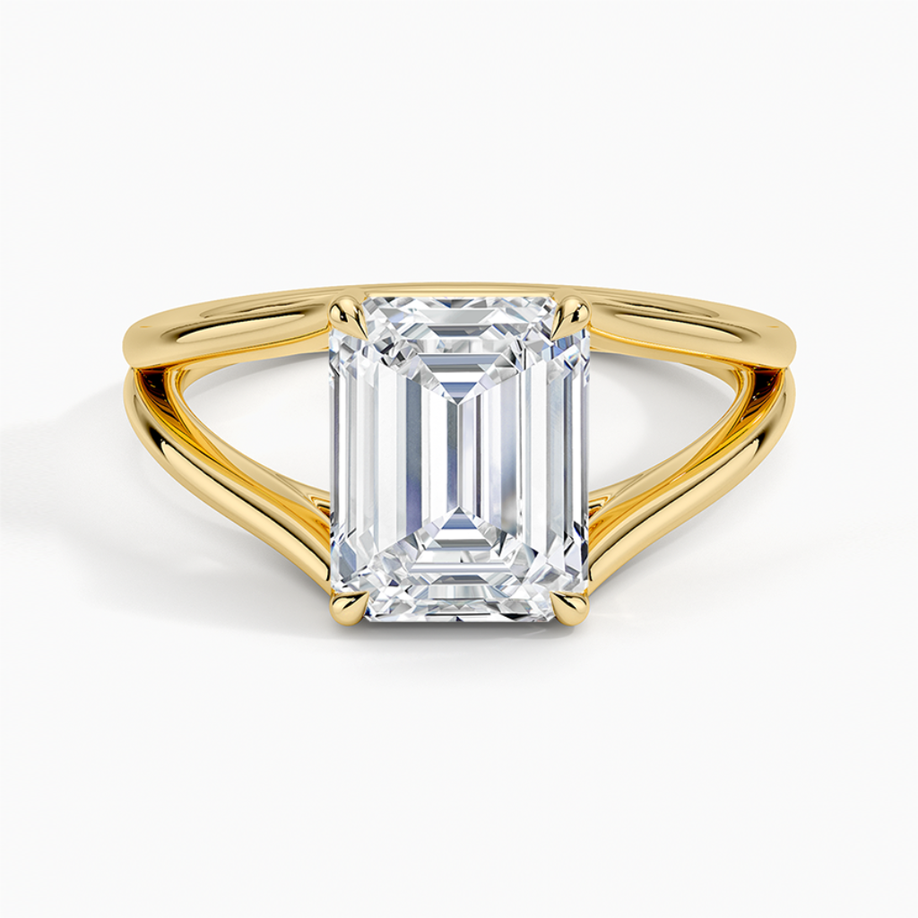 DDRG79 - Tressa Split Shank Solitaire Engagement Ring