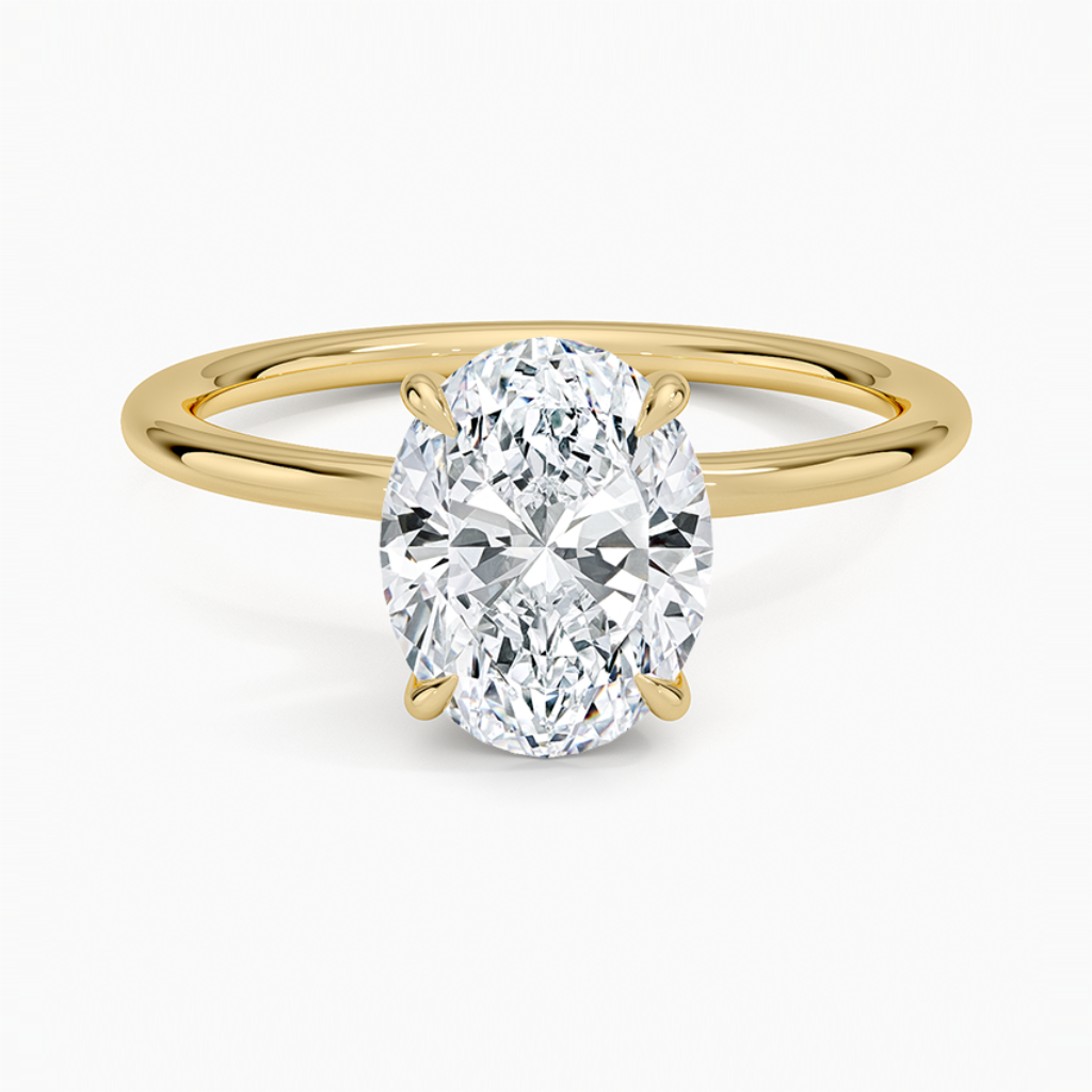DDRG58 - Entwined Solitaire Engagement Ring