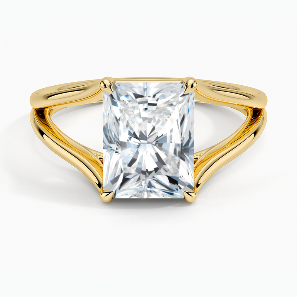 DDRG79 - Tressa Split Shank Solitaire Engagement Ring