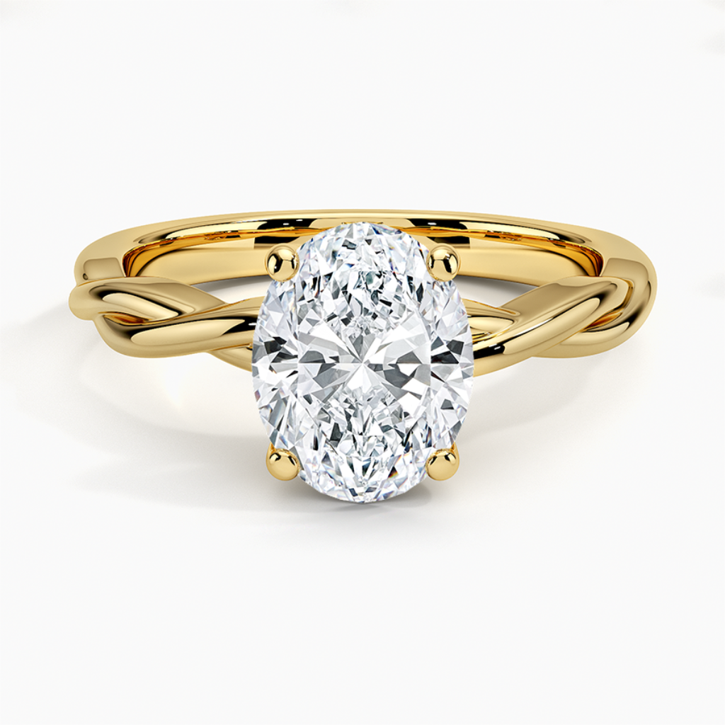 DDRG41 -
Twisted Vine Solitaire Engagement Ring