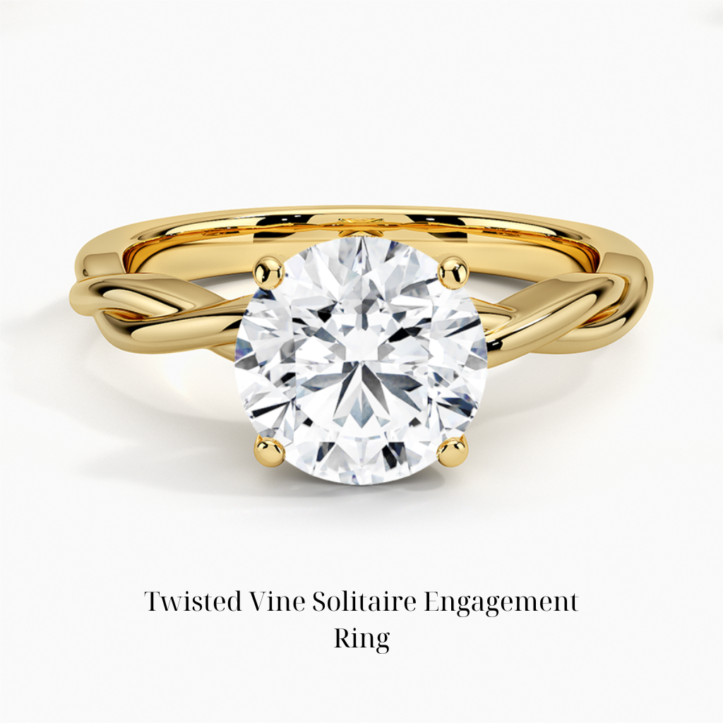DDRG41 -
Twisted Vine Solitaire Engagement Ring