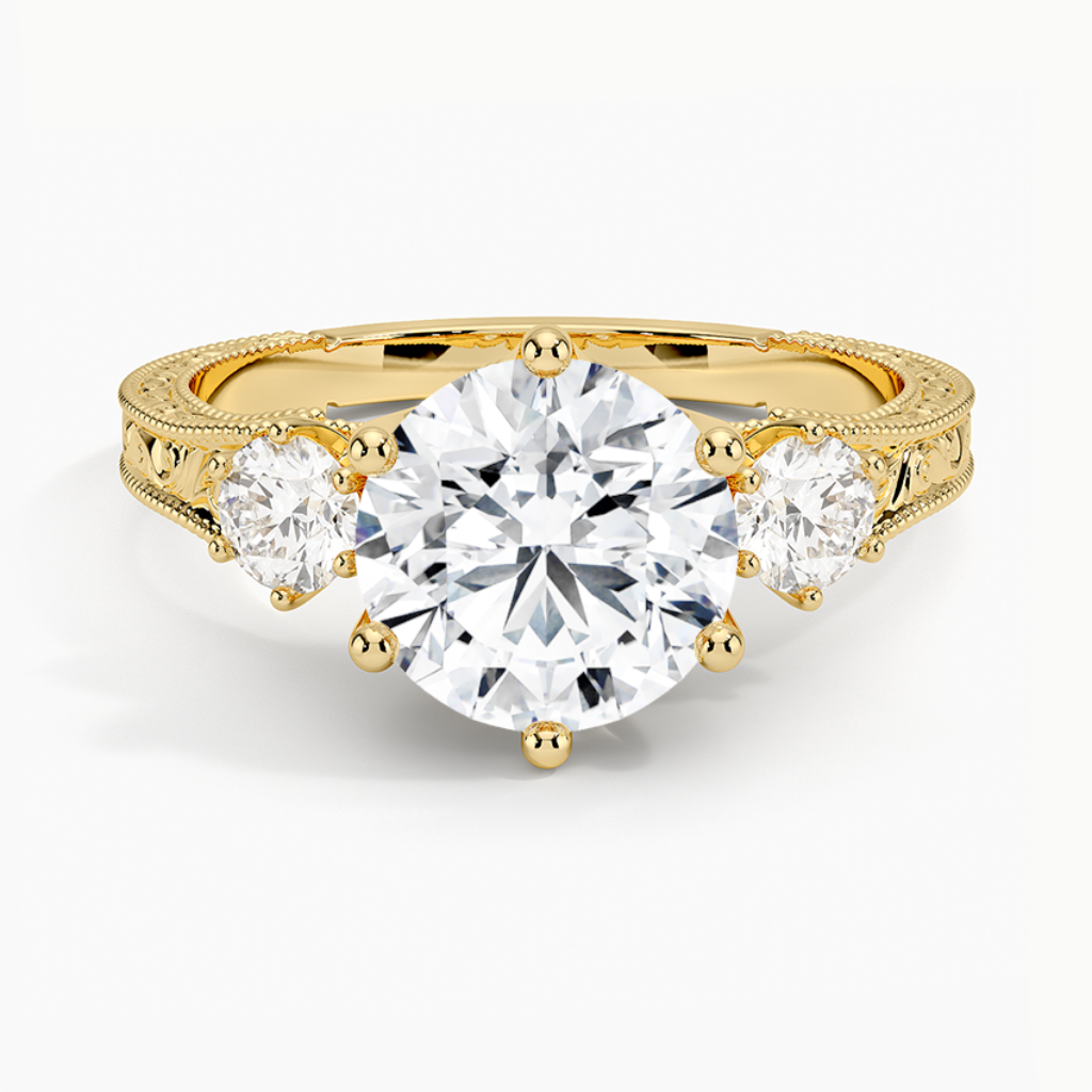 DDRG15 - Hudson Three Stone Diamond Engagement Ring