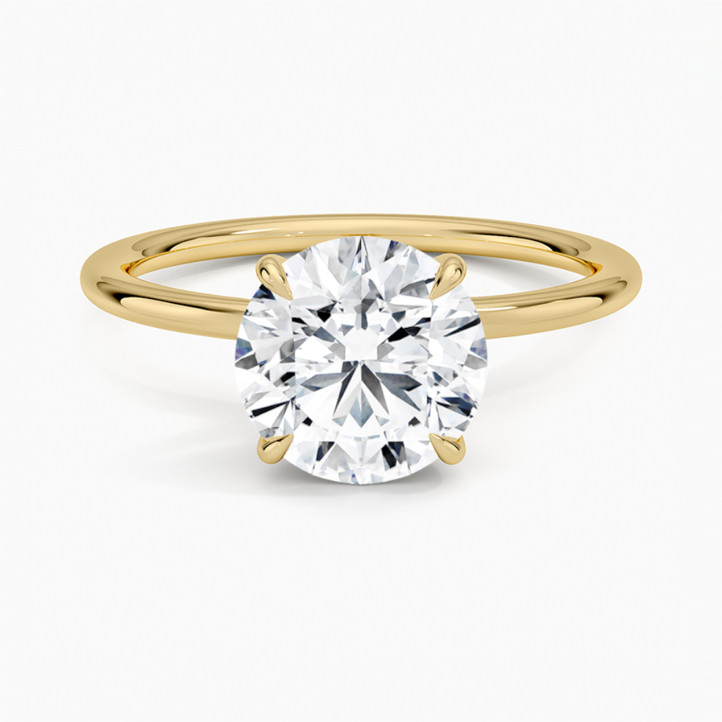 DDRG58 - Entwined Solitaire Engagement Ring