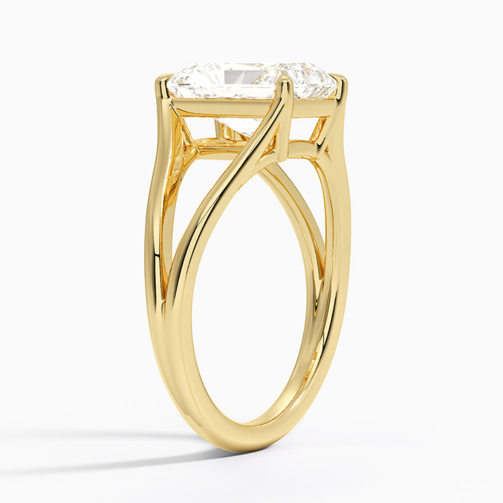 DDRG79 - Tressa Split Shank Solitaire Engagement Ring
