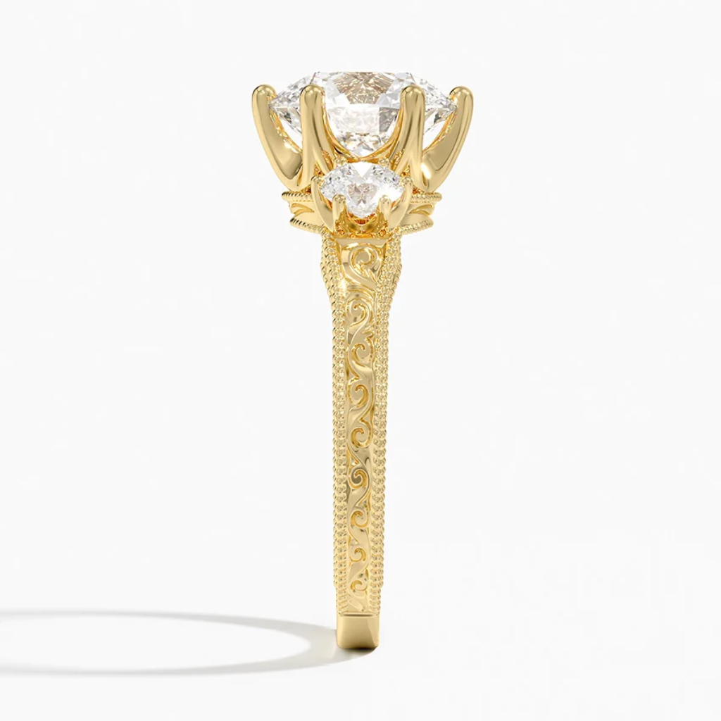 DDRG15 - Hudson Three Stone Diamond Engagement Ring