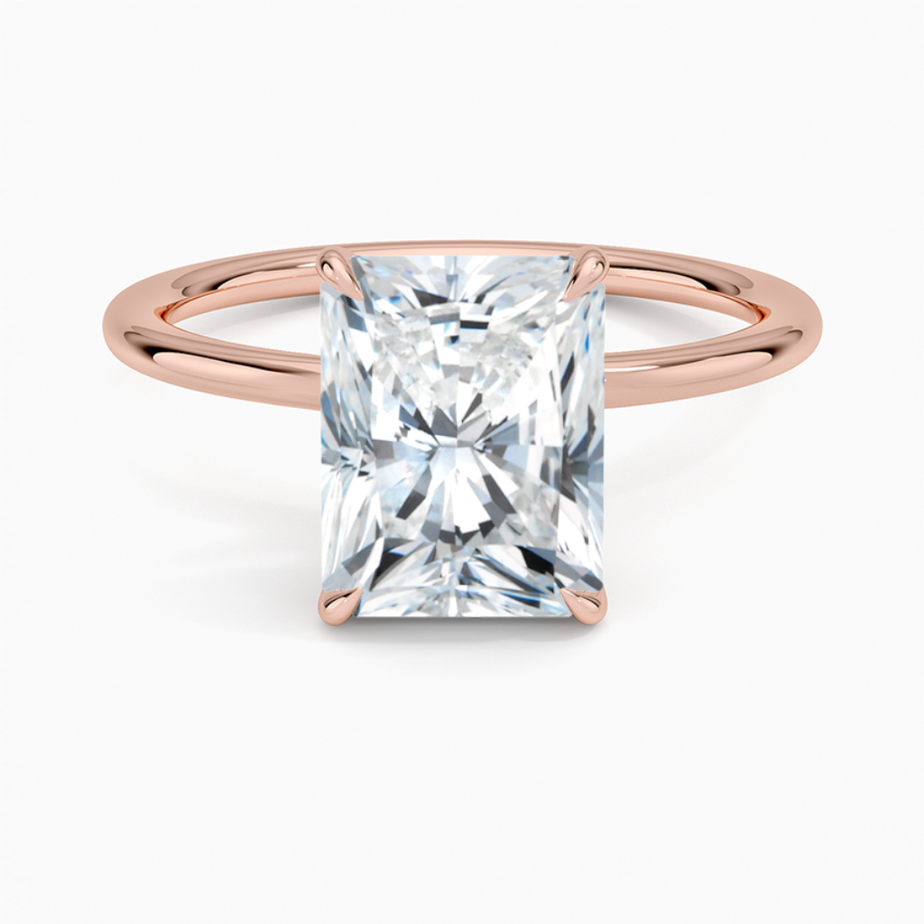 DDRG58 - Entwined Solitaire Engagement Ring