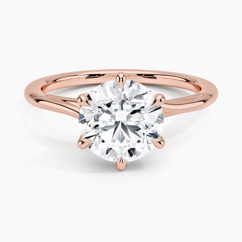 DDRG46 - Delilah Twist Solitaire Engagement Ring