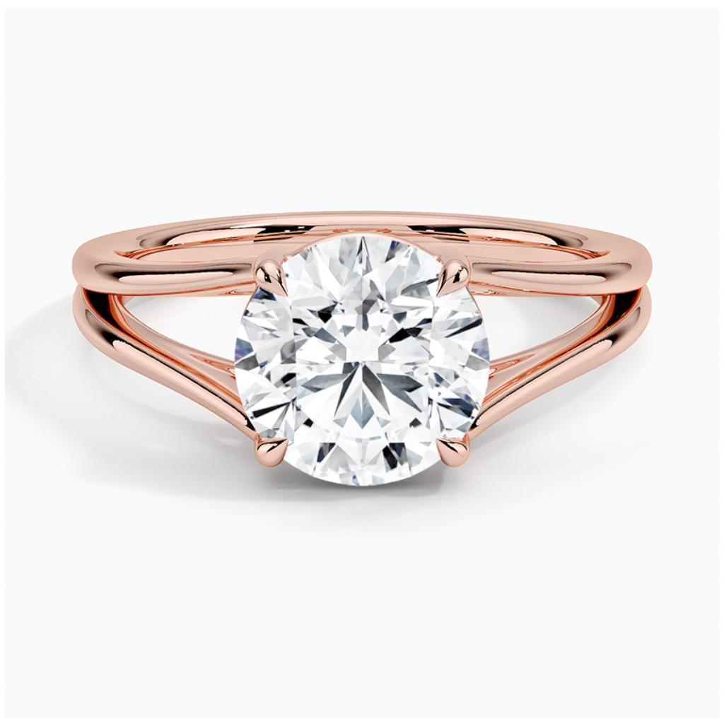 DDRG79 - Tressa Split Shank Solitaire Engagement Ring