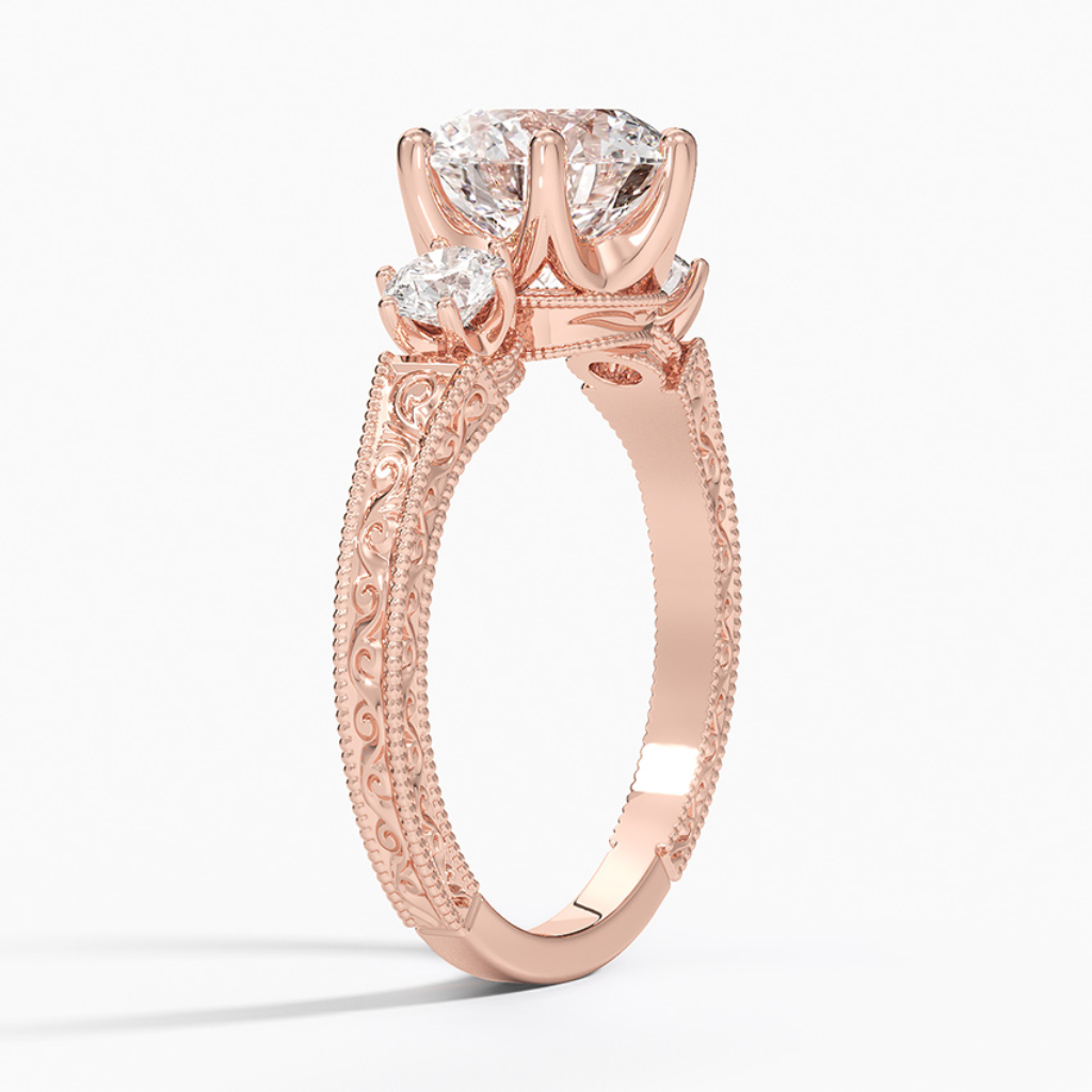 DDRG15 - Hudson Three Stone Diamond Engagement Ring