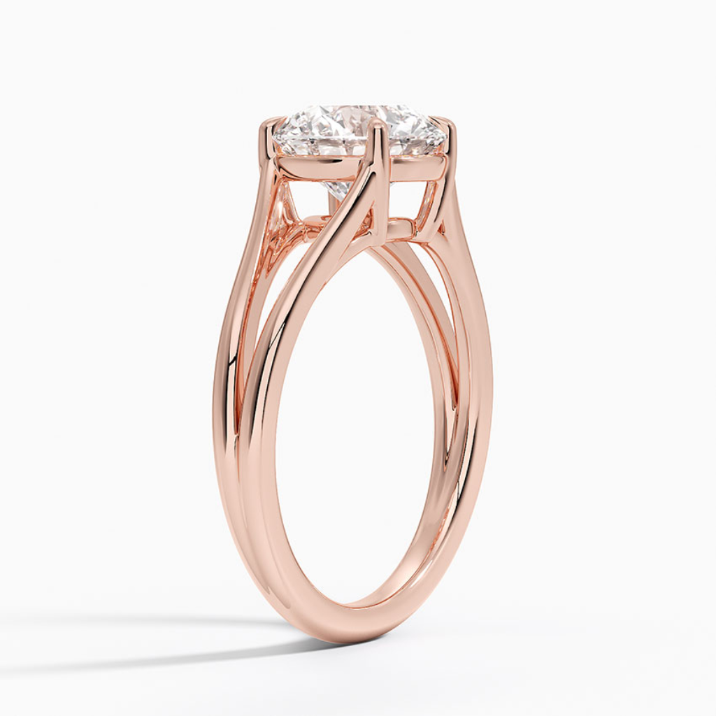 DDRG79 - Tressa Split Shank Solitaire Engagement Ring