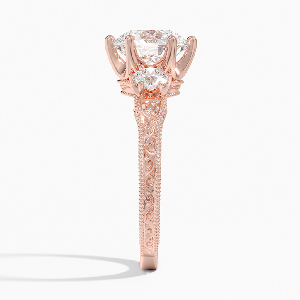 DDRG15 - Hudson Three Stone Diamond Engagement Ring
