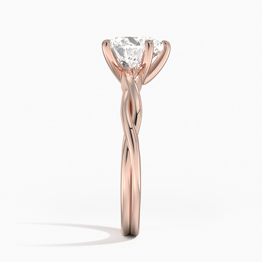 DDRG41 -
Twisted Vine Solitaire Engagement Ring