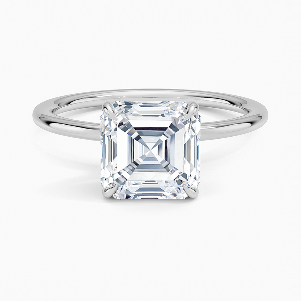 DDRG58 - Entwined Solitaire Engagement Ring