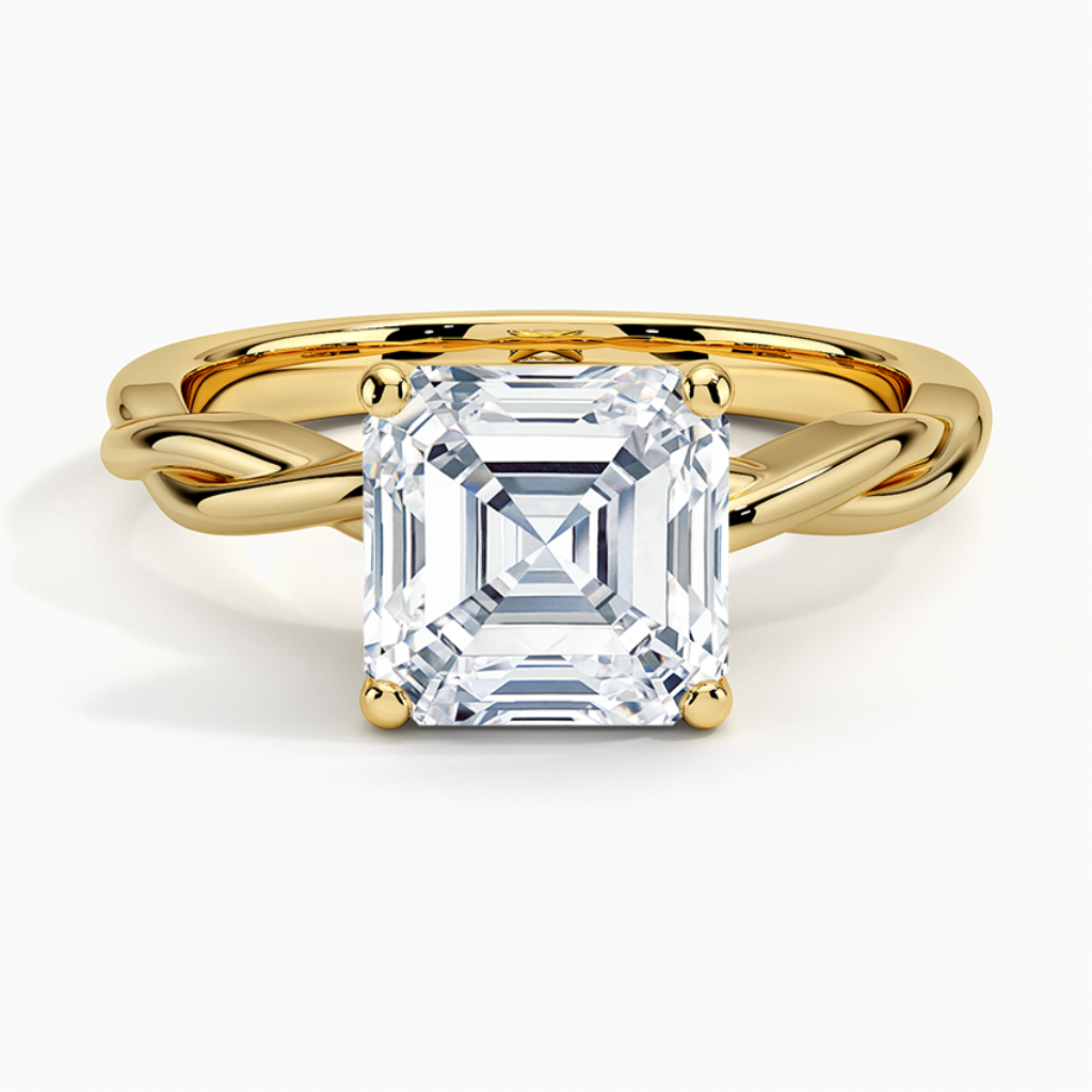 DDRG41 -
Twisted Vine Solitaire Engagement Ring