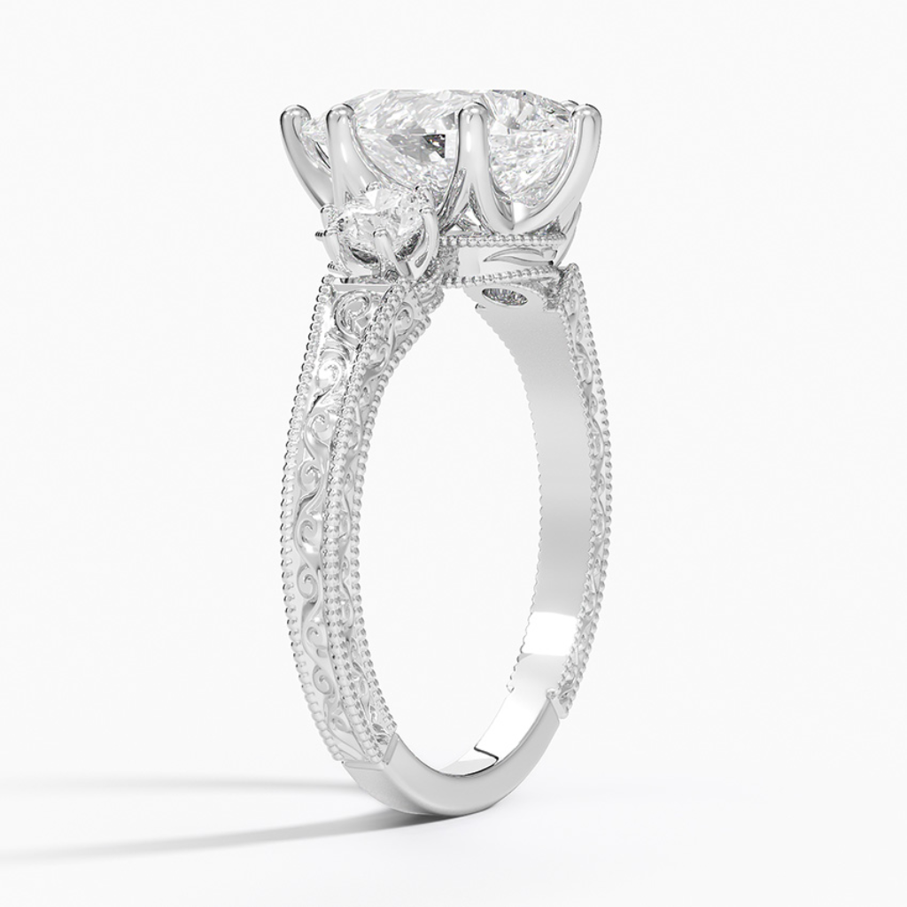 DDRG15 - Hudson Three Stone Diamond Engagement Ring