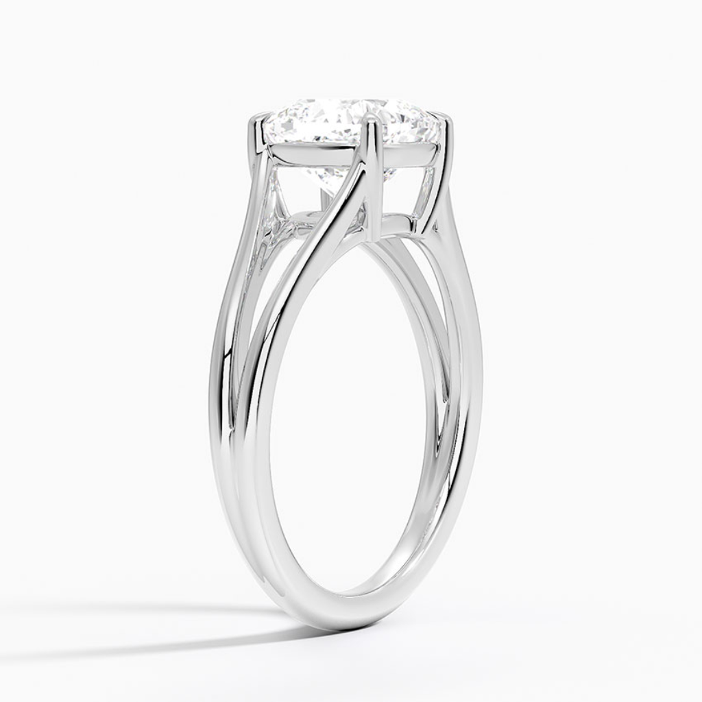 DDRG79 - Tressa Split Shank Solitaire Engagement Ring