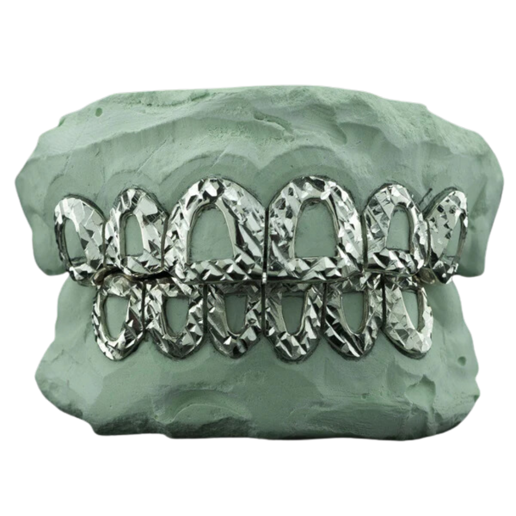 DD64 Solid .925 Sterling Silver Open Face Grillz