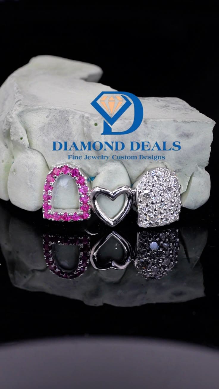 3 Top Custom Heart & Diamond Set