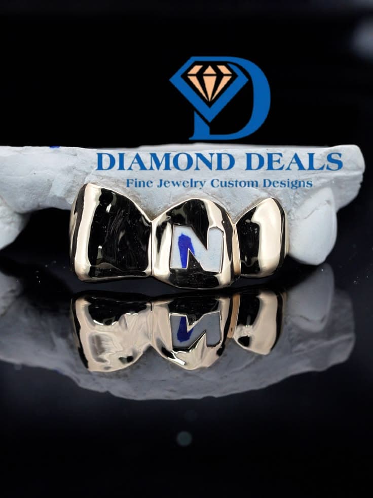 3 Top Custom Initial Grillz