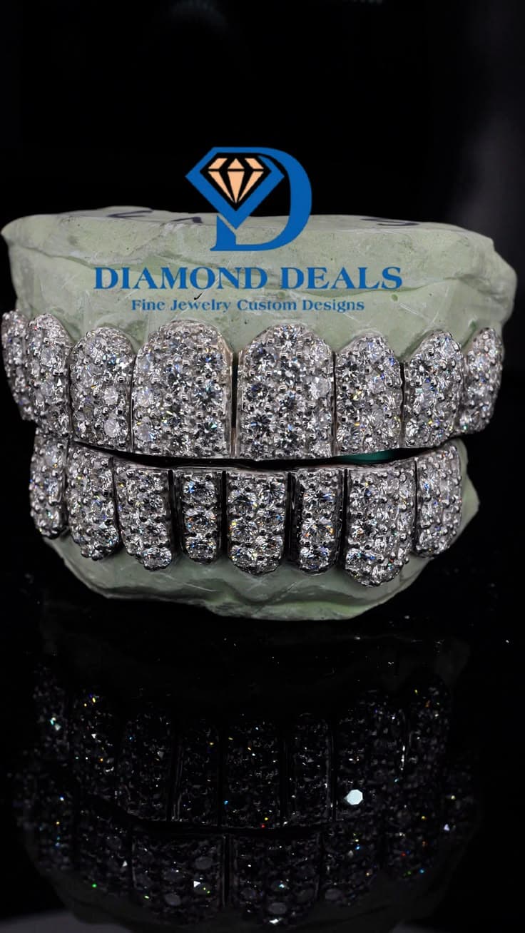 8 Top 8 Bottom Jumbo Honeycomb Grillz