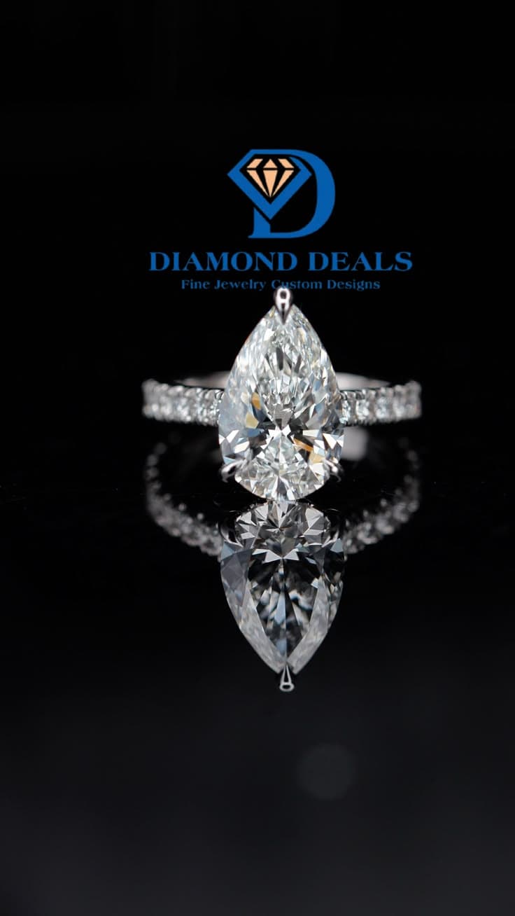 3.01ct E-VVS2 Pear Shape Diamond – IGI Certified
