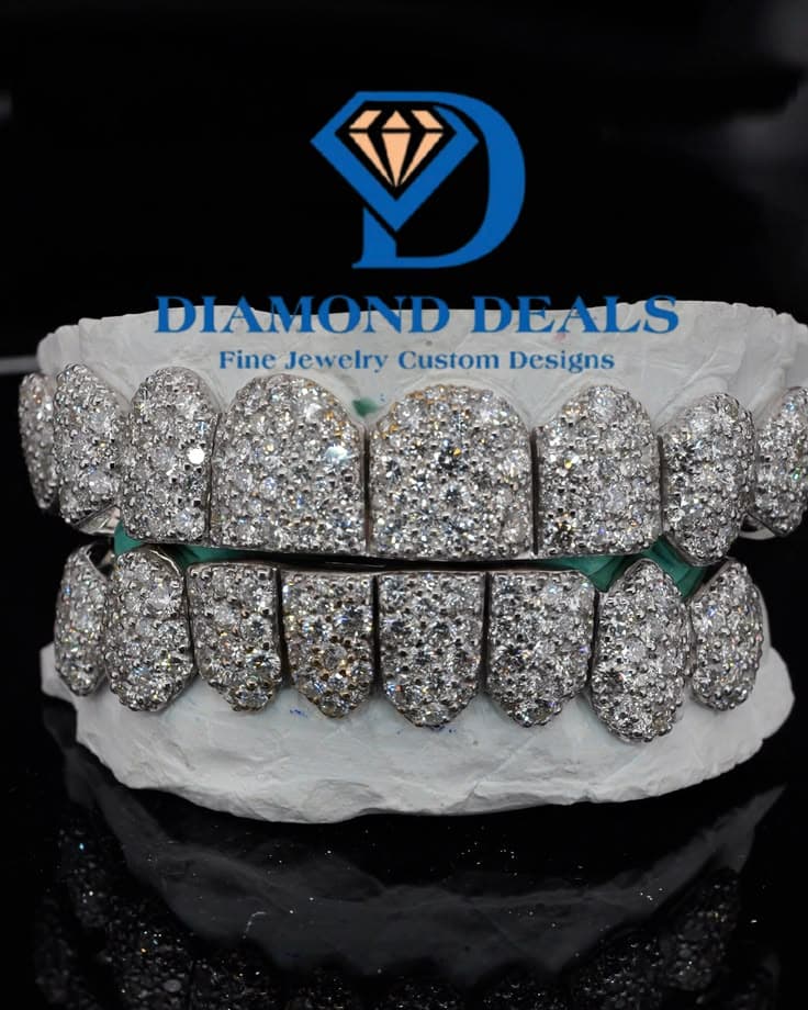 8 Top 8 Bottom Galaxy Setting Grillz