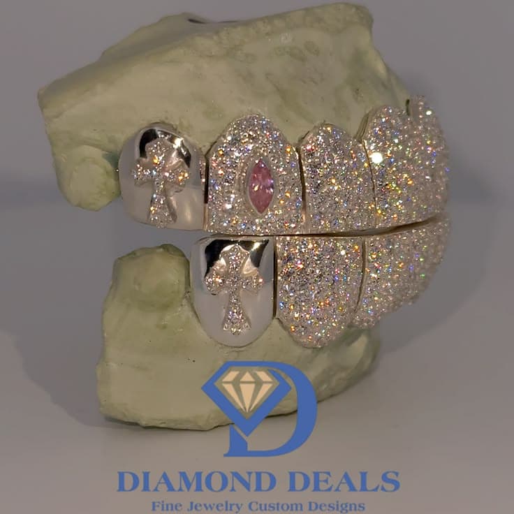 8 Top 8 Bottom Chrome Hearts, Marquise On End Cap