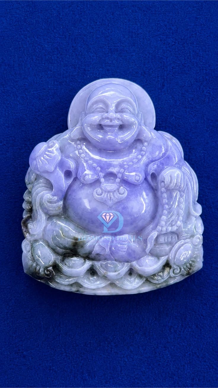 Three-Tone Jade Laughing Buddha