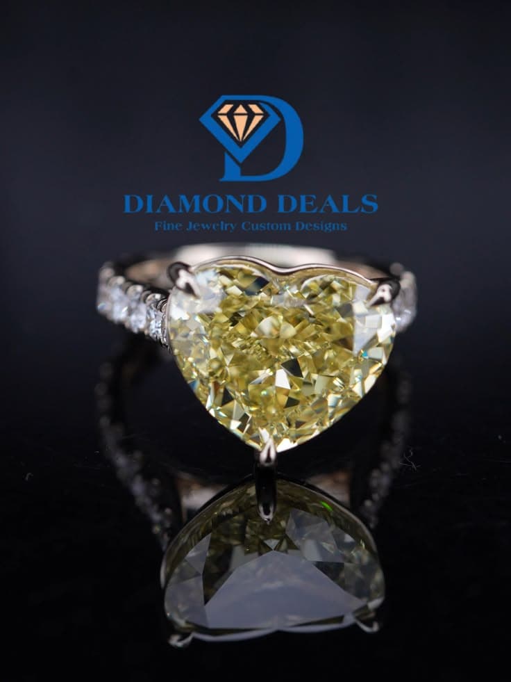 14K Yellow Gold 10.12ct VVS2 Fancy Vivid Yellow - DD1922