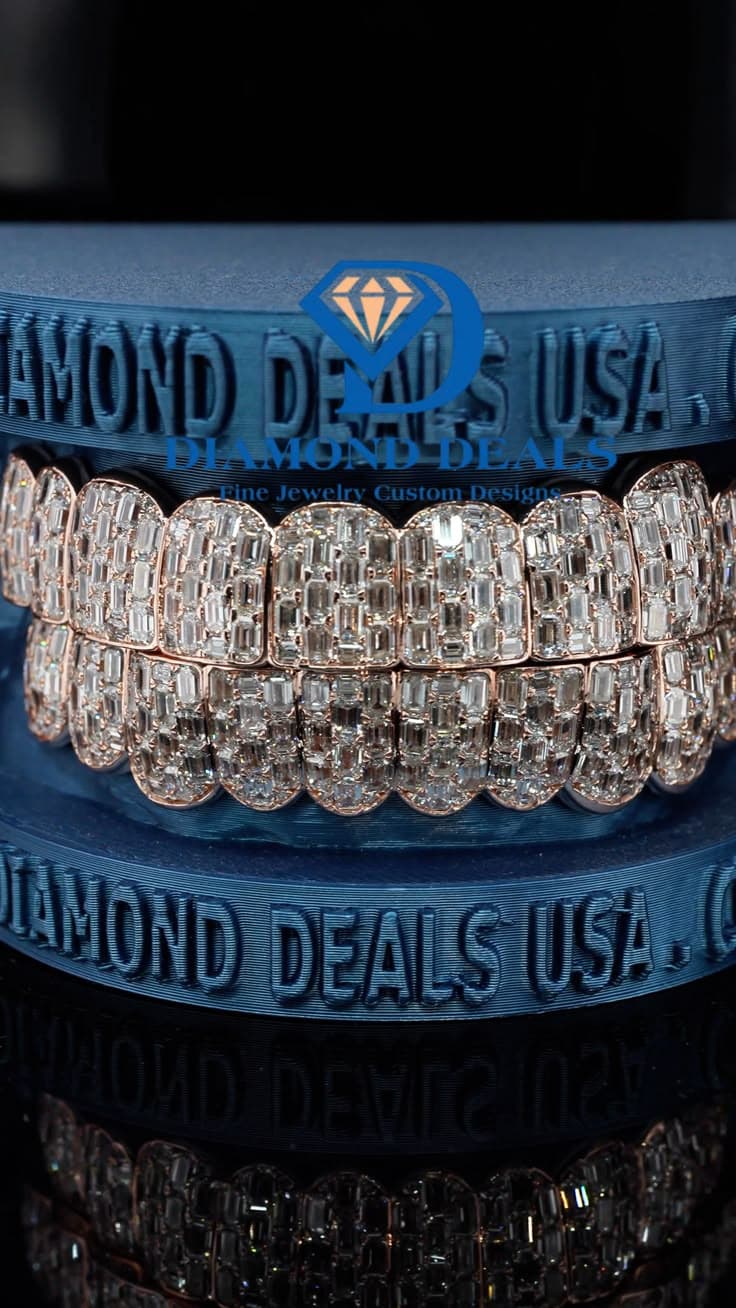 10 Top 10 Bottom Baguette Diamond Grillz