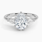 DDRG23 - Secret Garden Gallery Three Stone Diamond Engagement Ring