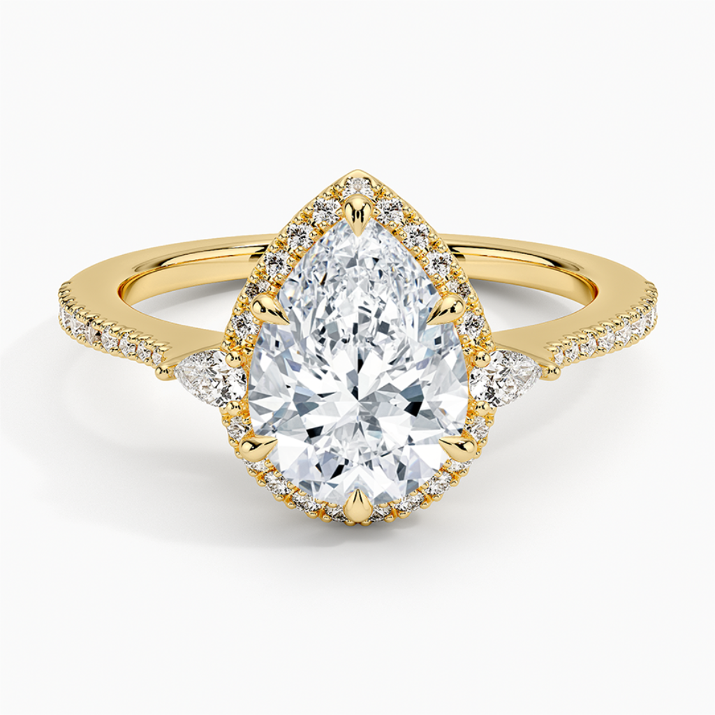 DDRG27 - Luxe Aria Halo Diamond Engagement Ring