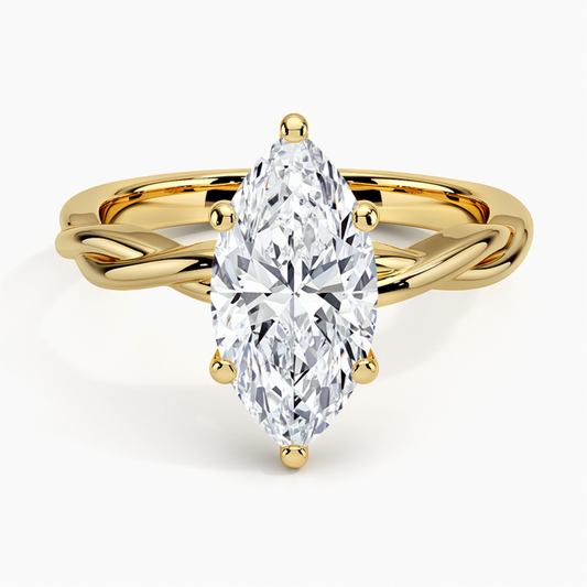 DDRG41 -    
Twisted Vine Solitaire Engagement Ring