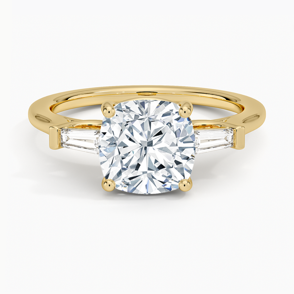 DDRG22 - Perfect Fit Tapered Baguette Diamond Engagement Ring