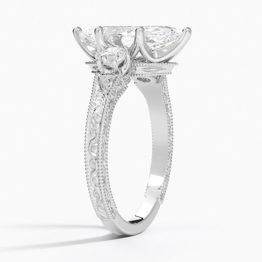 DDRG15 - Hudson Three Stone Diamond Engagement Ring