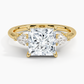 DDRG23 - Secret Garden Gallery Three Stone Diamond Engagement Ring