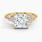 DDRG19 - Camellia Three Stone Diamond Engagement Ring