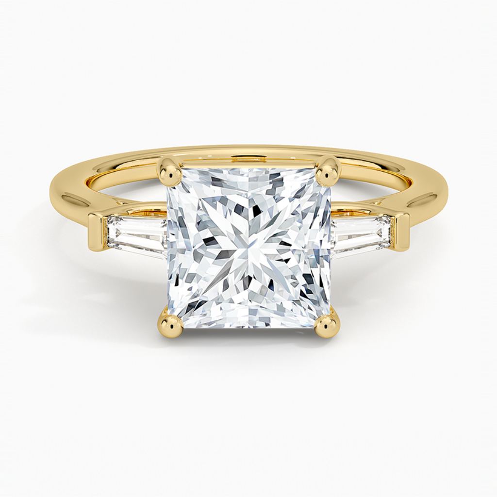 DDRG22 - Perfect Fit Tapered Baguette Diamond Engagement Ring