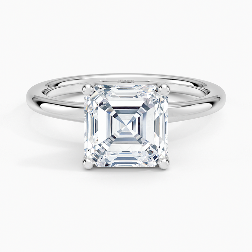 DDRG56 - Fleur Solitaire Engagement Ring