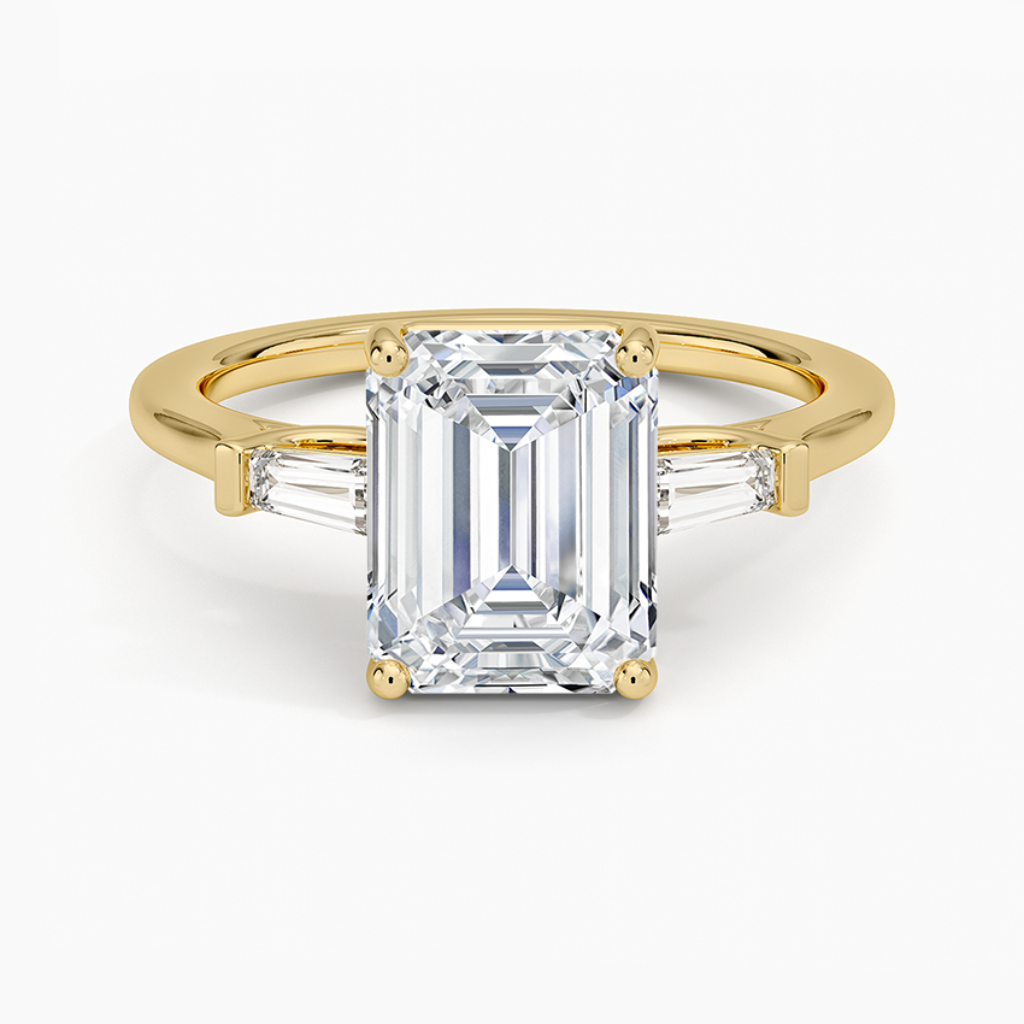 DDRG22 - Perfect Fit Tapered Baguette Diamond Engagement Ring