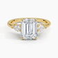 DDRG23 - Secret Garden Gallery Three Stone Diamond Engagement Ring