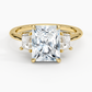 DDRG13 - Embrace Three Stone Trapezoid Diamond Engagement Ring