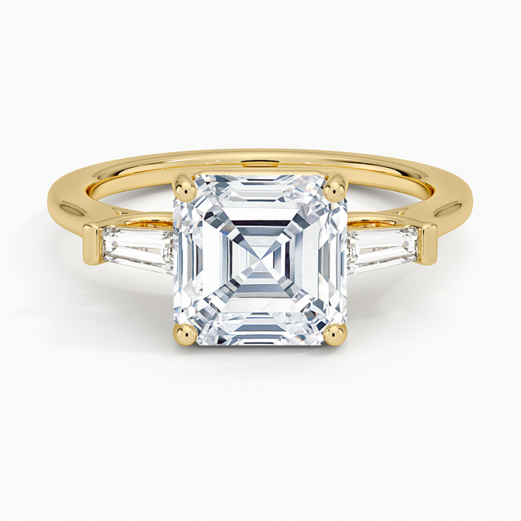 DDRG22 - Perfect Fit Tapered Baguette Diamond Engagement Ring