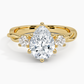 DDRG26 - Twisted Vine Three Stone Diamond Engagement Ring