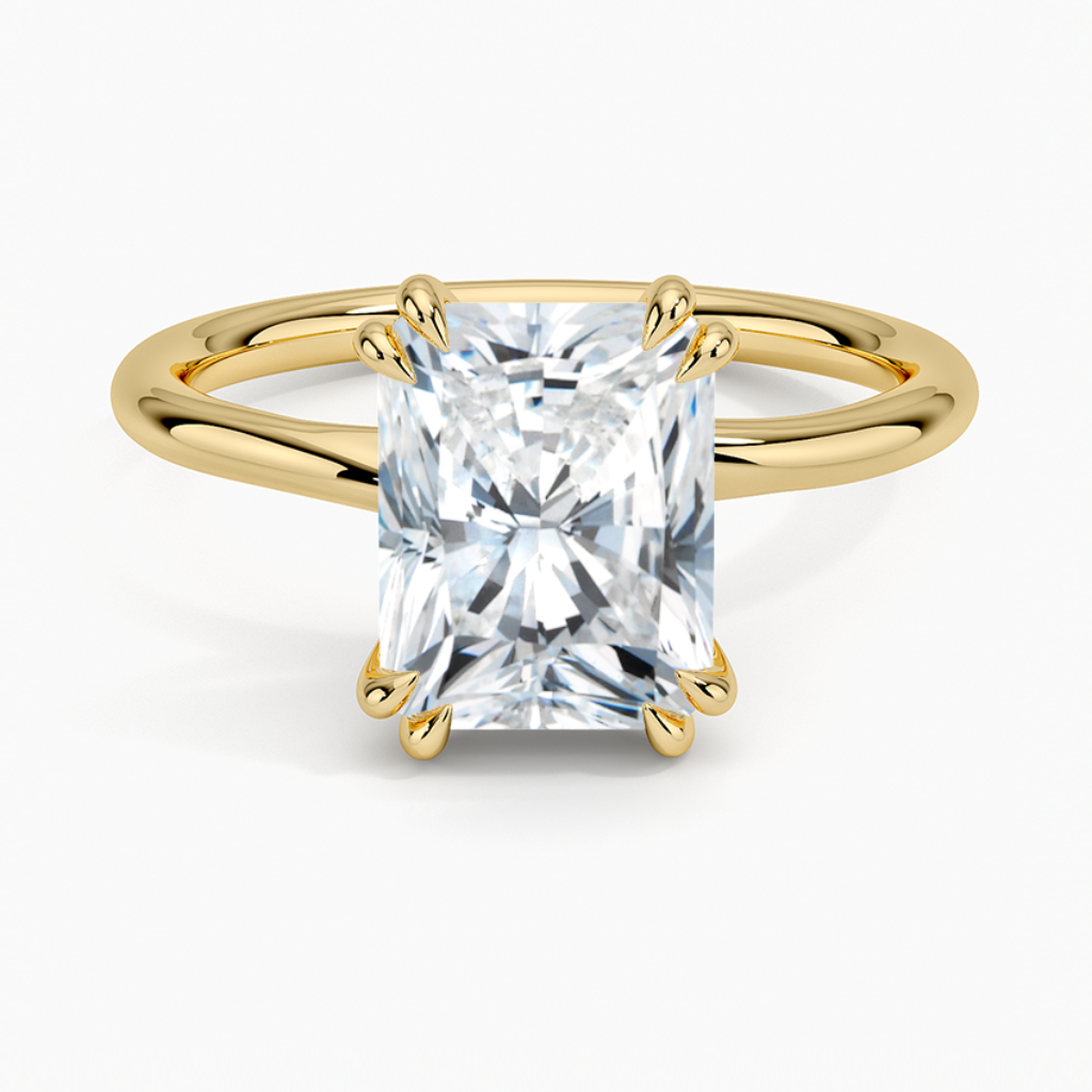 DDRG80 - Dulce Double Claw Prong Solitaire Engagement Ring