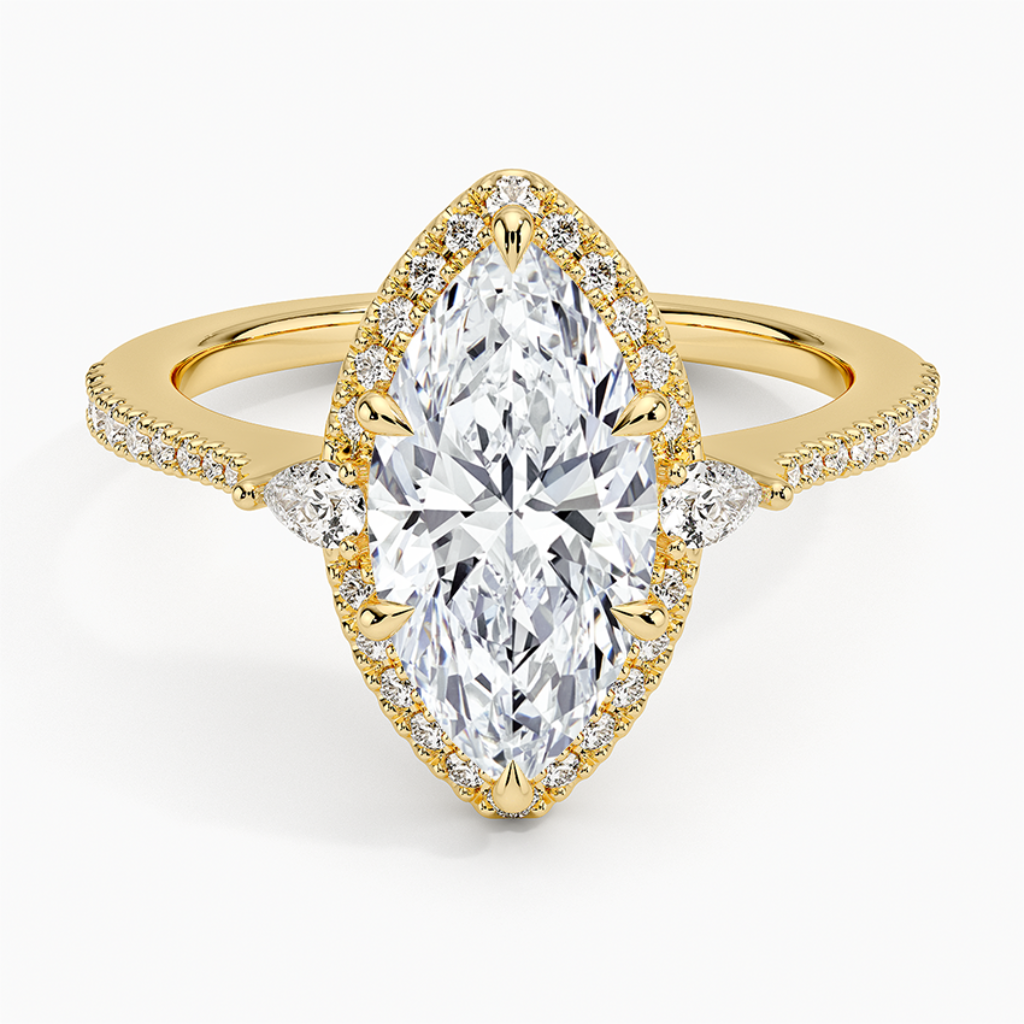 DDRG27 - Luxe Aria Halo Diamond Engagement Ring